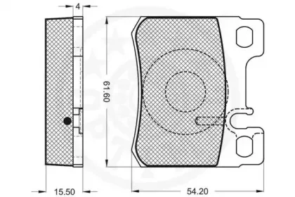 Комплект тормозных колодок, дисковый тормоз OPTIMAL купить