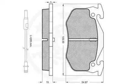 Комплект тормозных колодок, дисковый тормоз OPTIMAL купить