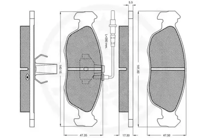 Комплект тормозных колодок, дисковый тормоз OPTIMAL купить