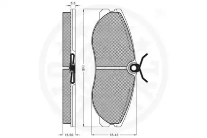 Комплект тормозных колодок, дисковый тормоз OPTIMAL купить