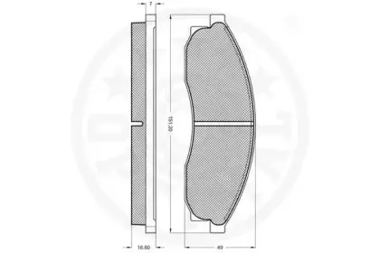 Комплект тормозных колодок, дисковый тормоз OPTIMAL купить