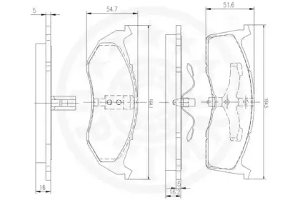 Комплект тормозных колодок, дисковый тормоз OPTIMAL купить