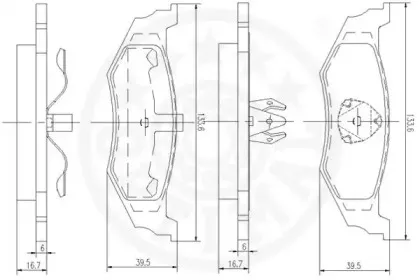 Комплект тормозных колодок, дисковый тормоз OPTIMAL купить