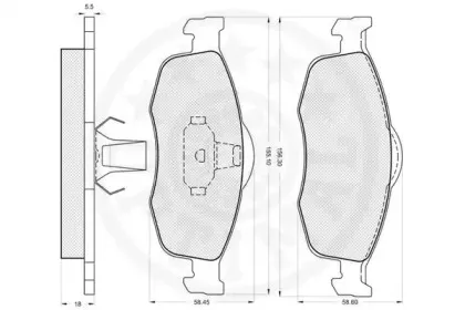 Комплект тормозных колодок, дисковый тормоз OPTIMAL купить
