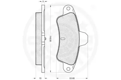 Комплект тормозных колодок, дисковый тормоз OPTIMAL купить