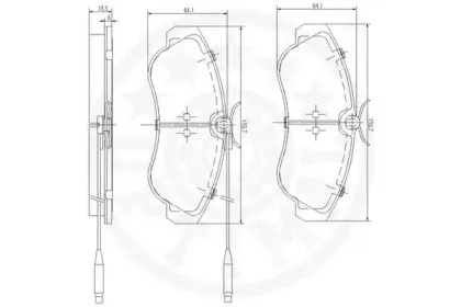 Комплект тормозных колодок, дисковый тормоз OPTIMAL купить