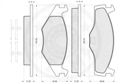 Комплект тормозных колодок, дисковый тормоз OPTIMAL купить