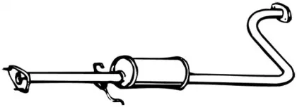 Средний глушитель выхлопных газов WALKER купить