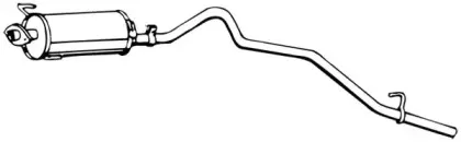 Средний глушитель выхлопных газов WALKER купить