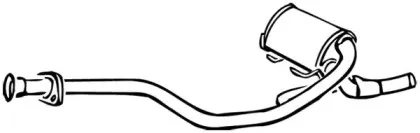 Средний глушитель выхлопных газов WALKER купить