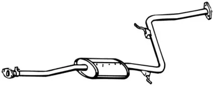 Средний глушитель выхлопных газов WALKER купить