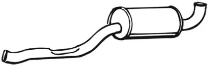 Средний глушитель выхлопных газов WALKER купить