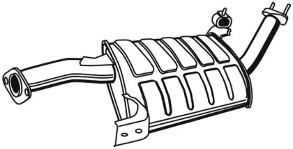 Средний глушитель выхлопных газов WALKER купить