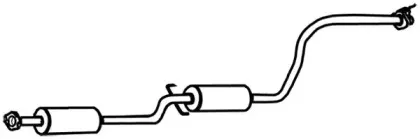 Средний глушитель выхлопных газов WALKER купить