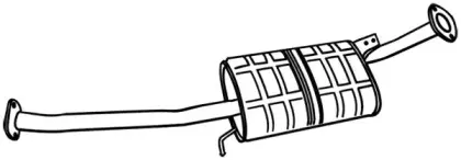 Средний глушитель выхлопных газов WALKER купить