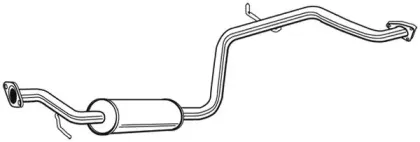 Средний глушитель выхлопных газов WALKER купить