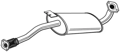 Средний глушитель выхлопных газов WALKER купить