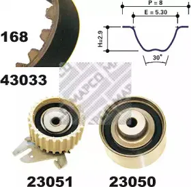 Комплект ремня ГРМ MAPCO купить