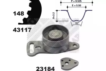 Комплект ремня ГРМ MAPCO купить