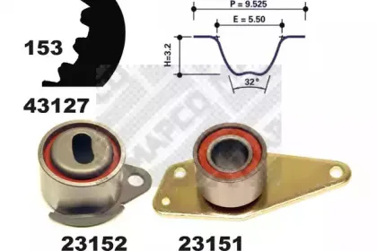 Комплект ремня ГРМ MAPCO купить