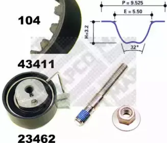 Комплект ремня ГРМ MAPCO купить