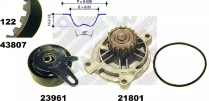 Водяной насос + комплект зубчатого ремня MAPCO купить