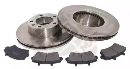 Комплект тормозов, дисковый тормозной механизм MAPCO купить