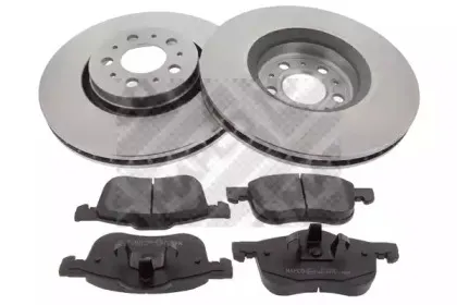 Комплект тормозов, дисковый тормозной механизм MAPCO купить