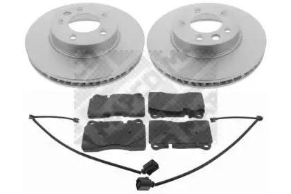 Комплект тормозов, дисковый тормозной механизм MAPCO купить