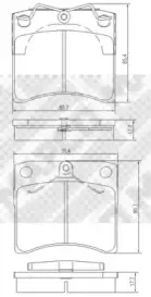 Комплект тормозных колодок, дисковый тормоз MAPCO купить