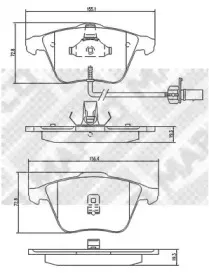 Комплект тормозных колодок, дисковый тормоз MAPCO купить