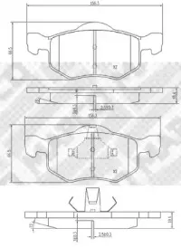 Комплект тормозных колодок, дисковый тормоз MAPCO купить
