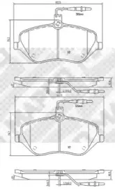 Комплект тормозных колодок, дисковый тормоз MAPCO купить