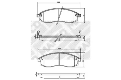 Комплект тормозных колодок, дисковый тормоз MAPCO купить