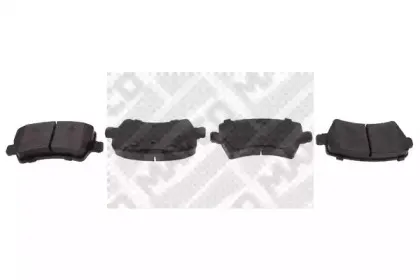 Комплект тормозных колодок, дисковый тормоз MAPCO купить