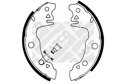 Комплект тормозных колодок MAPCO купить