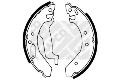 Комплект тормозных колодок MAPCO купить
