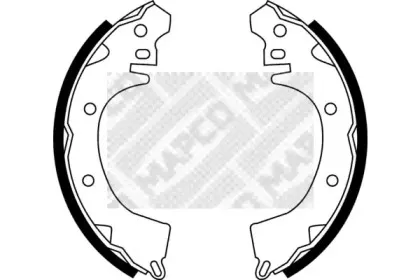 Комплект тормозных колодок MAPCO купить