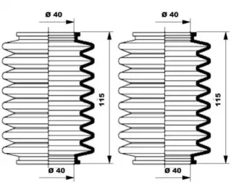 Комплект пылника, рулевое управление MOOG купить