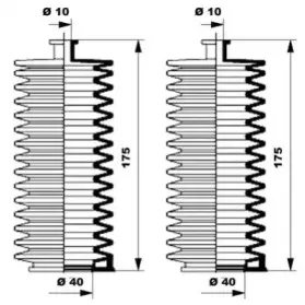 Комплект пылника, рулевое управление MOOG купить