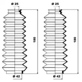 Комплект пылника, рулевое управление MOOG купить