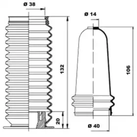 Комплект пылника, рулевое управление MOOG купить