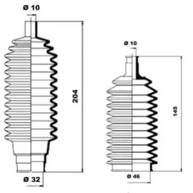 Комплект пылника, рулевое управление MOOG купить