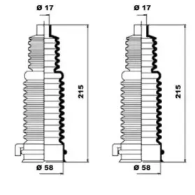 Комплект пылника, рулевое управление MOOG купить