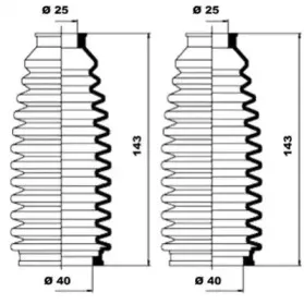 Комплект пылника, рулевое управление MOOG купить