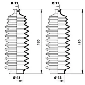 Комплект пылника, рулевое управление MOOG купить