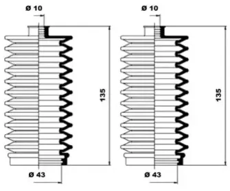 Комплект пылника, рулевое управление MOOG купить