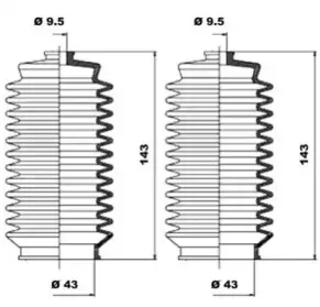 Комплект пылника, рулевое управление MOOG купить