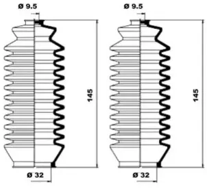 Комплект пылника, рулевое управление MOOG купить