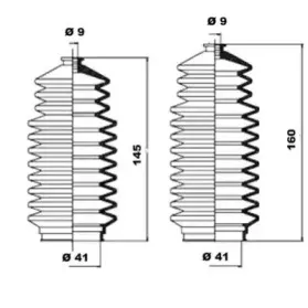 Комплект пылника, рулевое управление MOOG купить